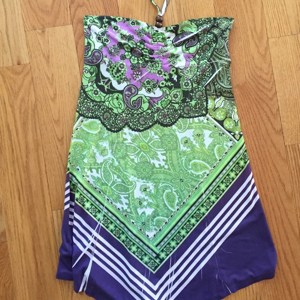 Beautiful Summery Paisley Halter Dress